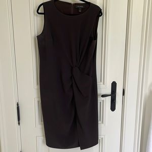 St. John dress brown with twist detail